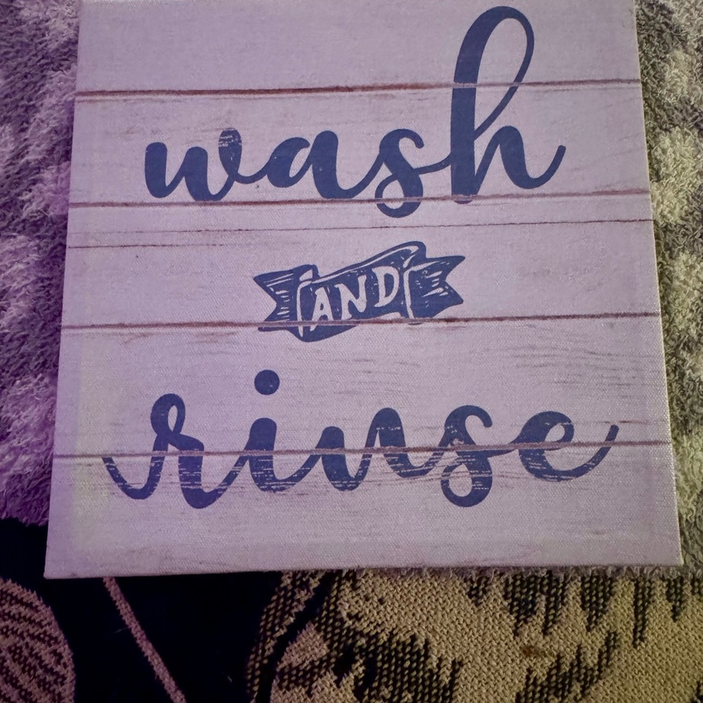 Wash and Rinse Wall Art